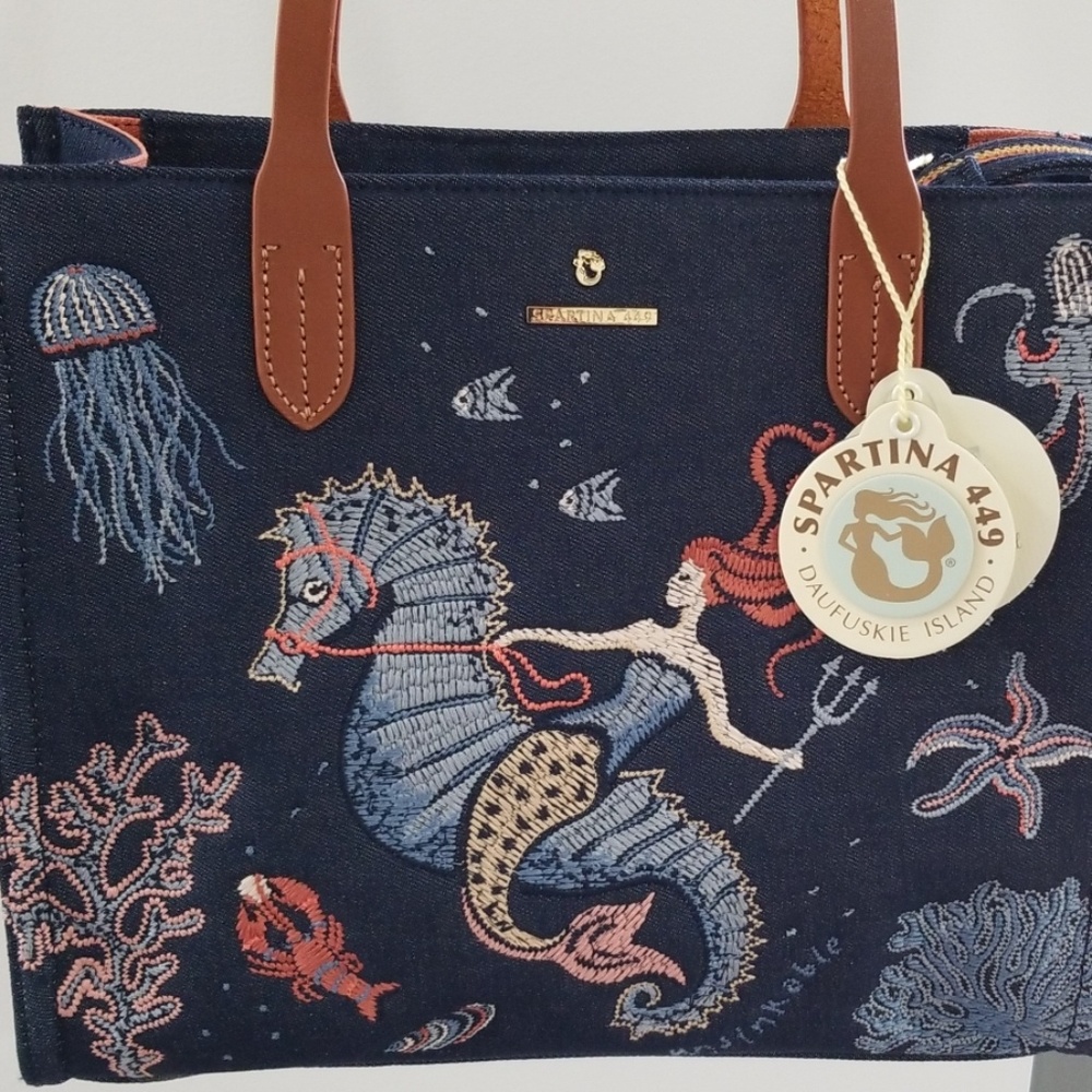 Spartina unsinkable mermaid box tote